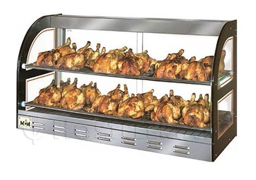 Expositor caliente EX SMC para pollos con cajón para trocear