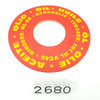 Etiqueta circular D.70 mm "Aceite/oil" tapon llenado NH LEXAN Talsa (2680)